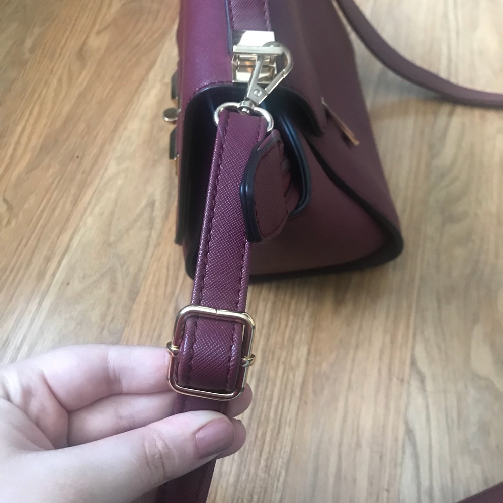 Purple Structured Purse - Picture 5 of 7